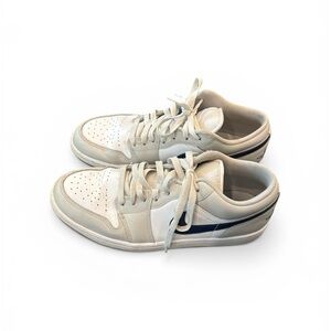 Nike Men's White with Navy Air Jordan